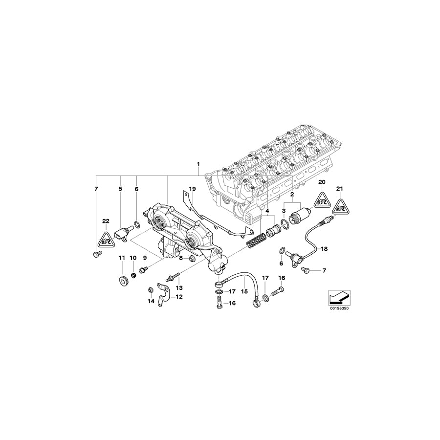 Genuine BMW 11367515386 E46 At-Adjustment Unit DOPPELVANOS (Inc. 325Ci & 325i) | ML Performance UK Car Parts