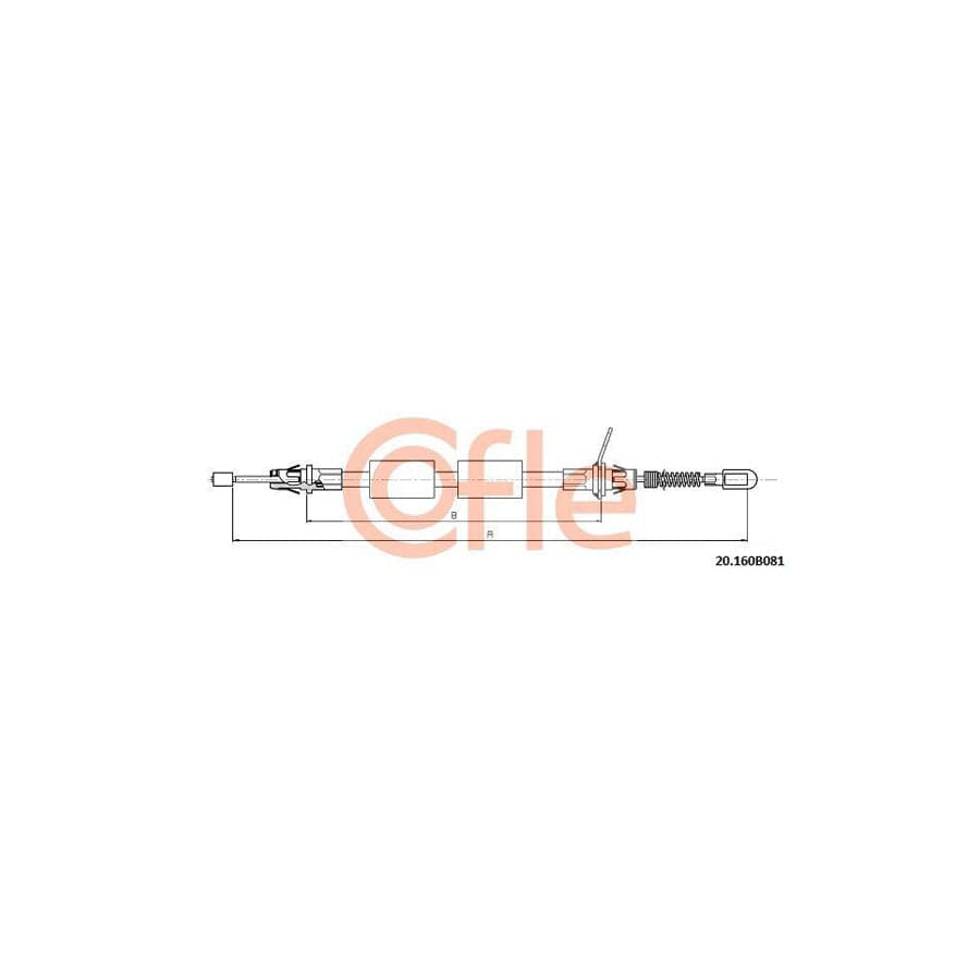 Cofle 20.160B081 Hand Brake Cable For Chrysler Voyager Iv (Rg, Rs)