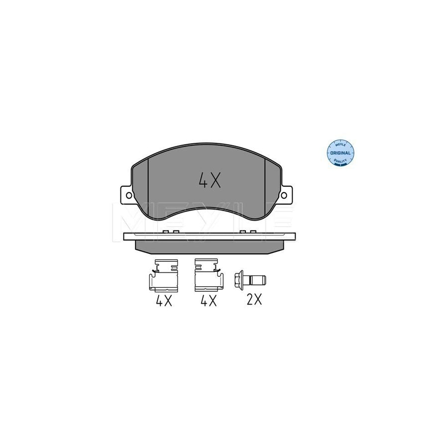 Meyle 025 244 8418 Brake Pad Set For VW Amarok