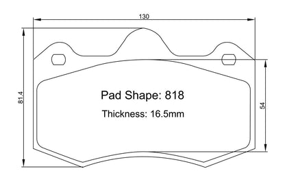 Paragon PBP818 Brake Pads