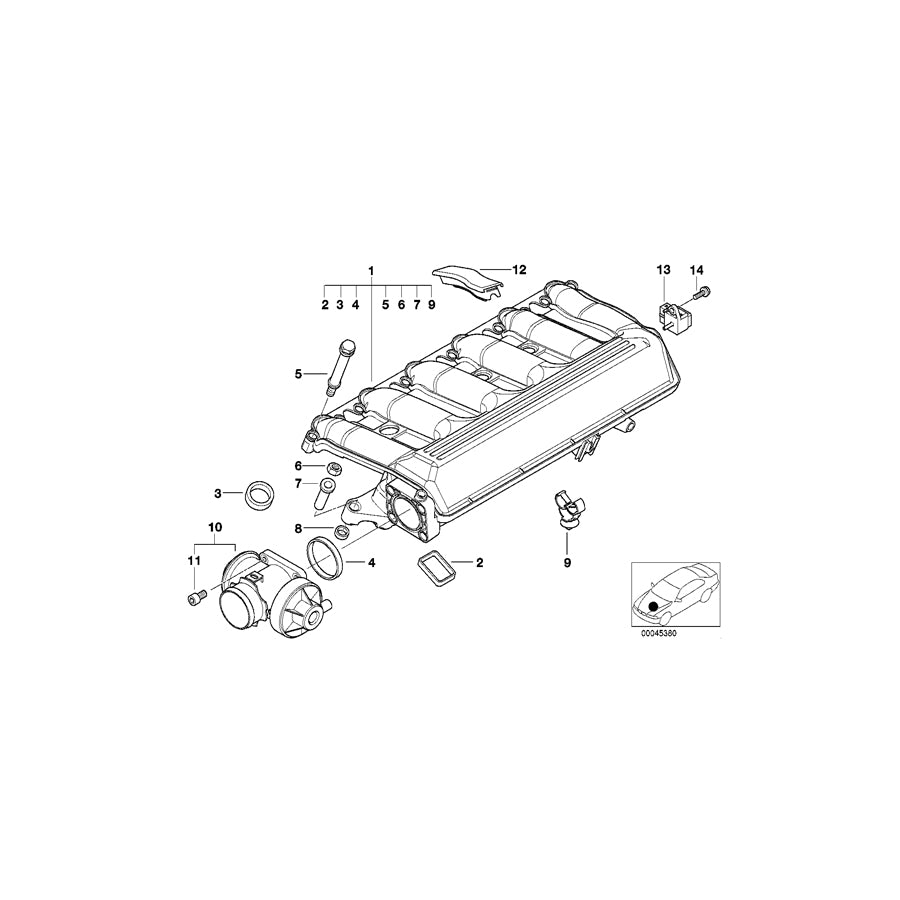 Genuine BMW 11142248839 E39 E46 E53 Cover Zyl. 5-6 (Inc. X5 3.0d, 525d & 730d) | ML Performance UK Car Parts