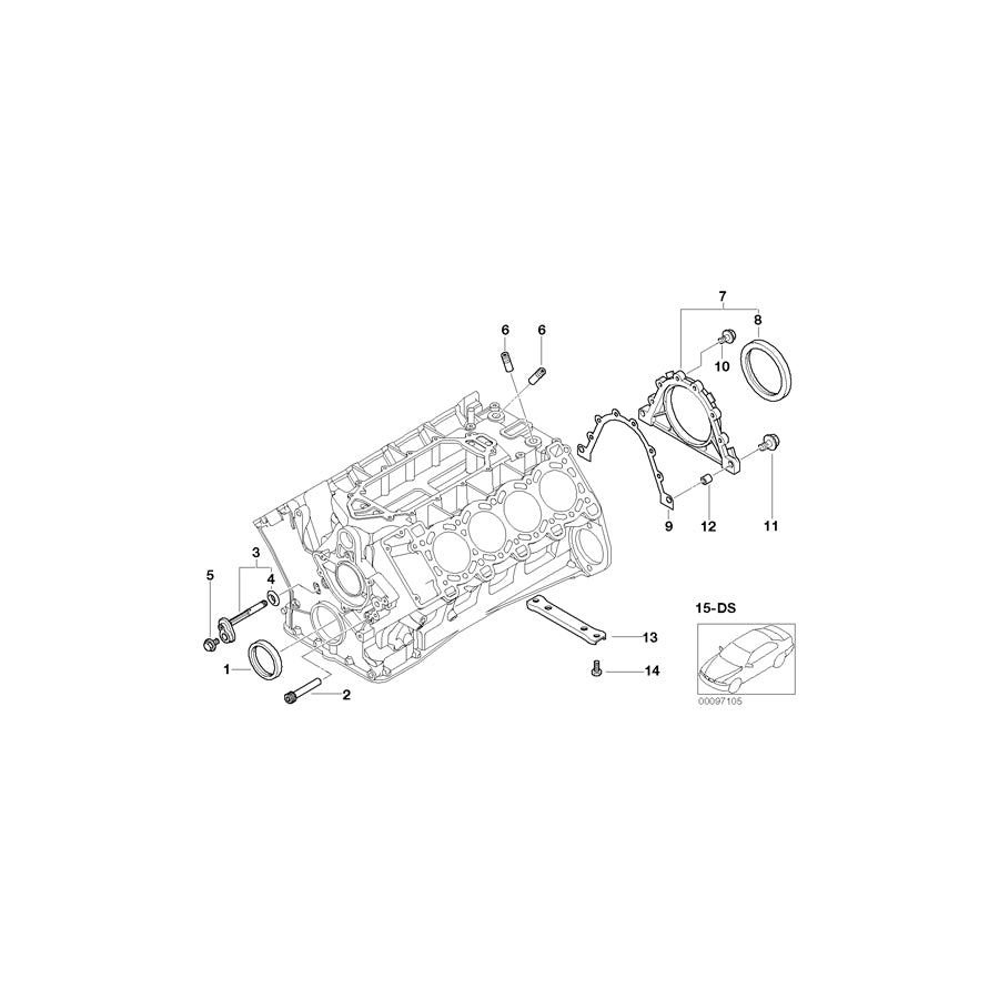 Genuine BMW 11142248511 E38 E65 Gasket Steel (Inc. 740d) | ML Performance UK Car Parts