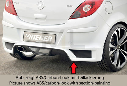 Rieger 00058947 Opel Corsa D Rear Diffuser 1 | ML Performance UK Car Parts