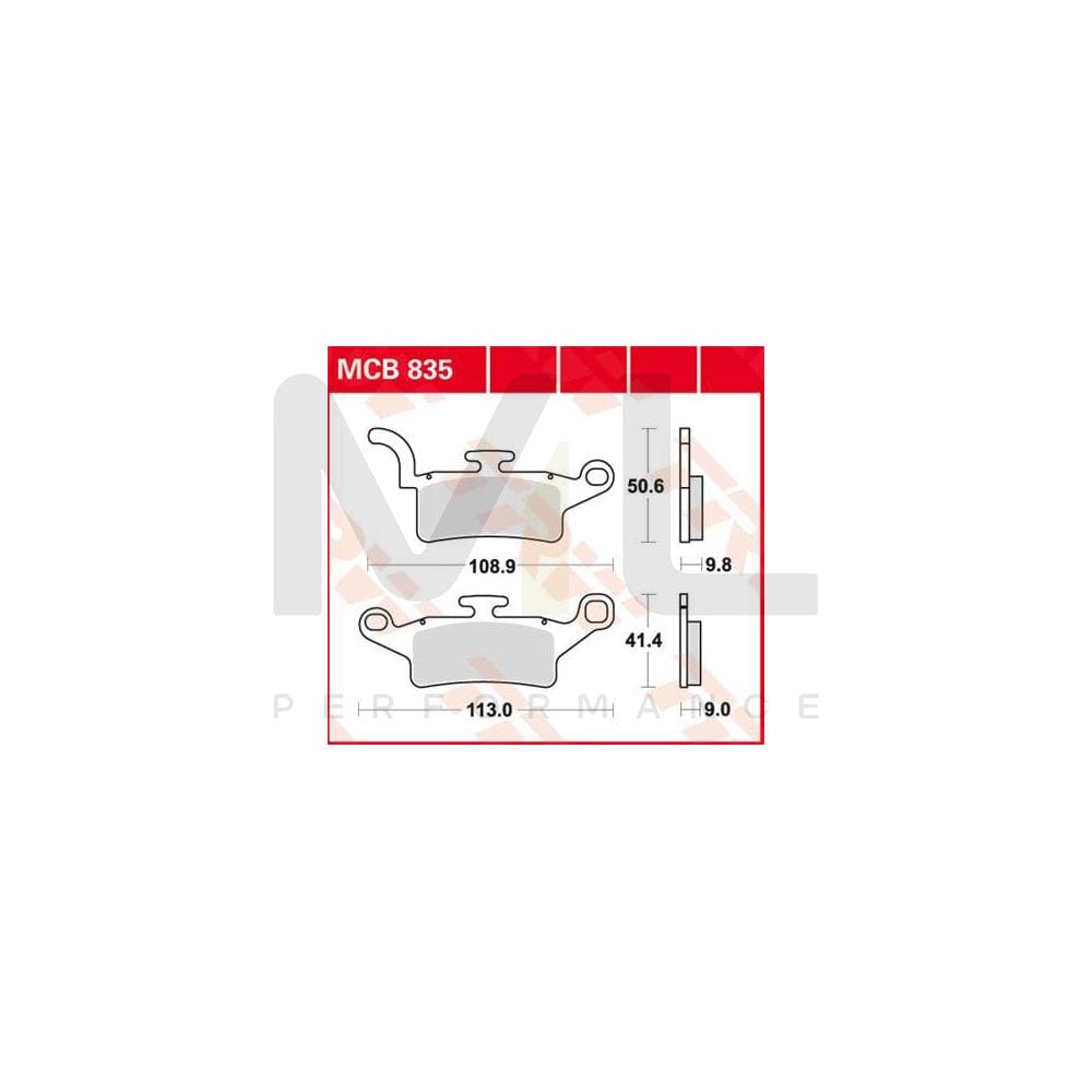 TRW Organic Allround Mcb835 Brake Pad Set | ML Performance Car Parts