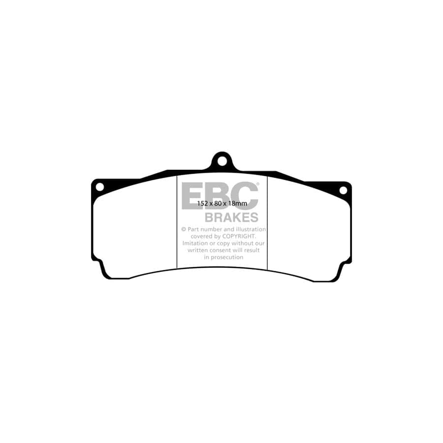 EBC PD03KF1252 Holden Hsv E Yellowstuff Front Brake Pad & Plain Disc Kit - AP Caliper 2 | ML Performance UK Car Parts