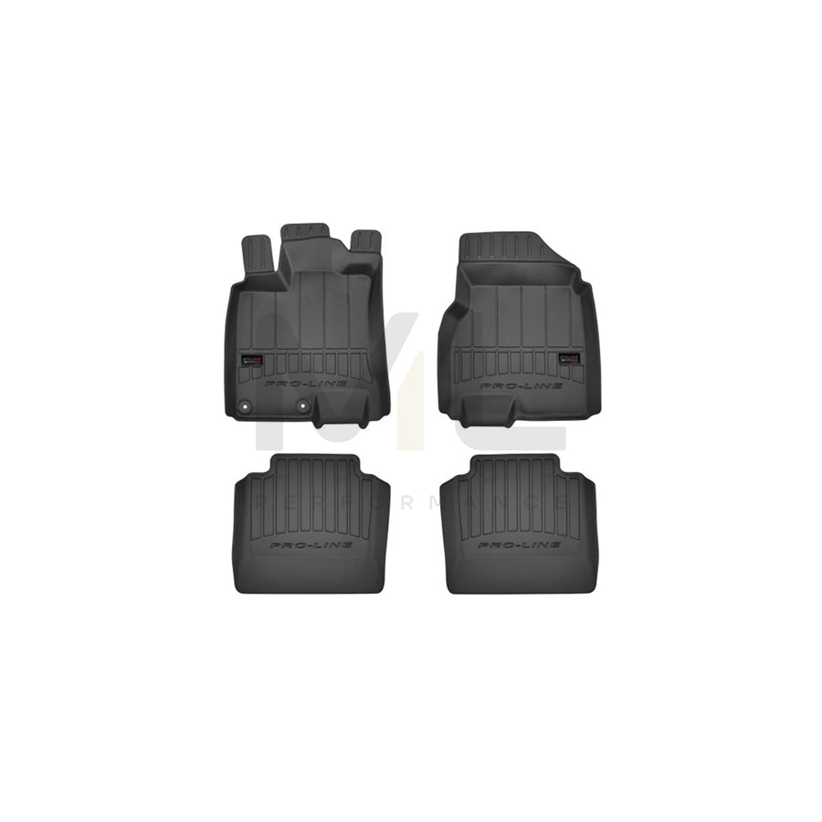 FROGUM 3D407268 Floor mat set for NISSAN Qashqai / Qashqai+2 I (J10, NJ10) Elastomer, Front and Rear, Quantity: 4, Black | ML Performance Car Parts