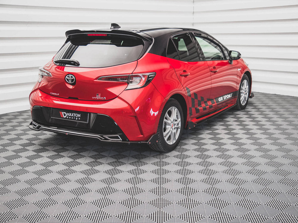 Maxton Design Toyota Corolla Gr Sport Hatchback XII (2019-) Central Rear Splitter (+flaps)