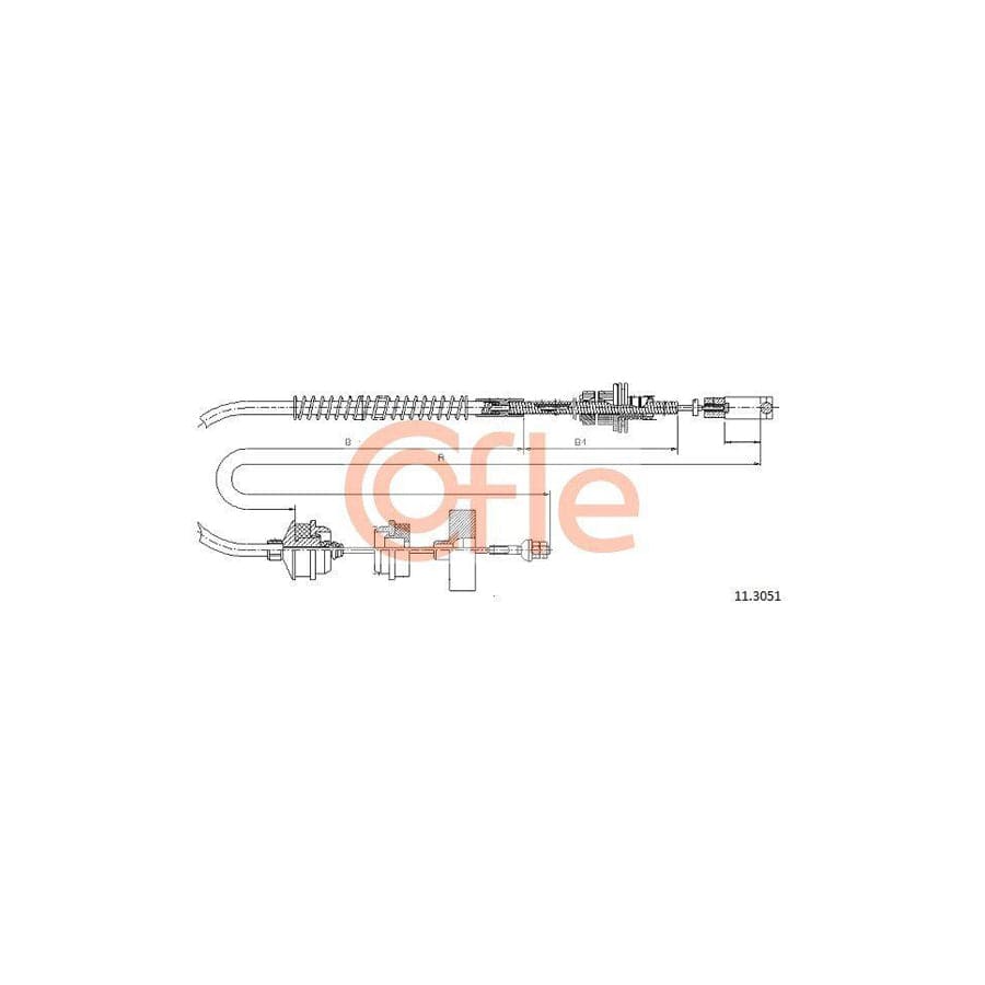 Cofle 11.3051 Clutch Cable For Peugeot 605 Saloon