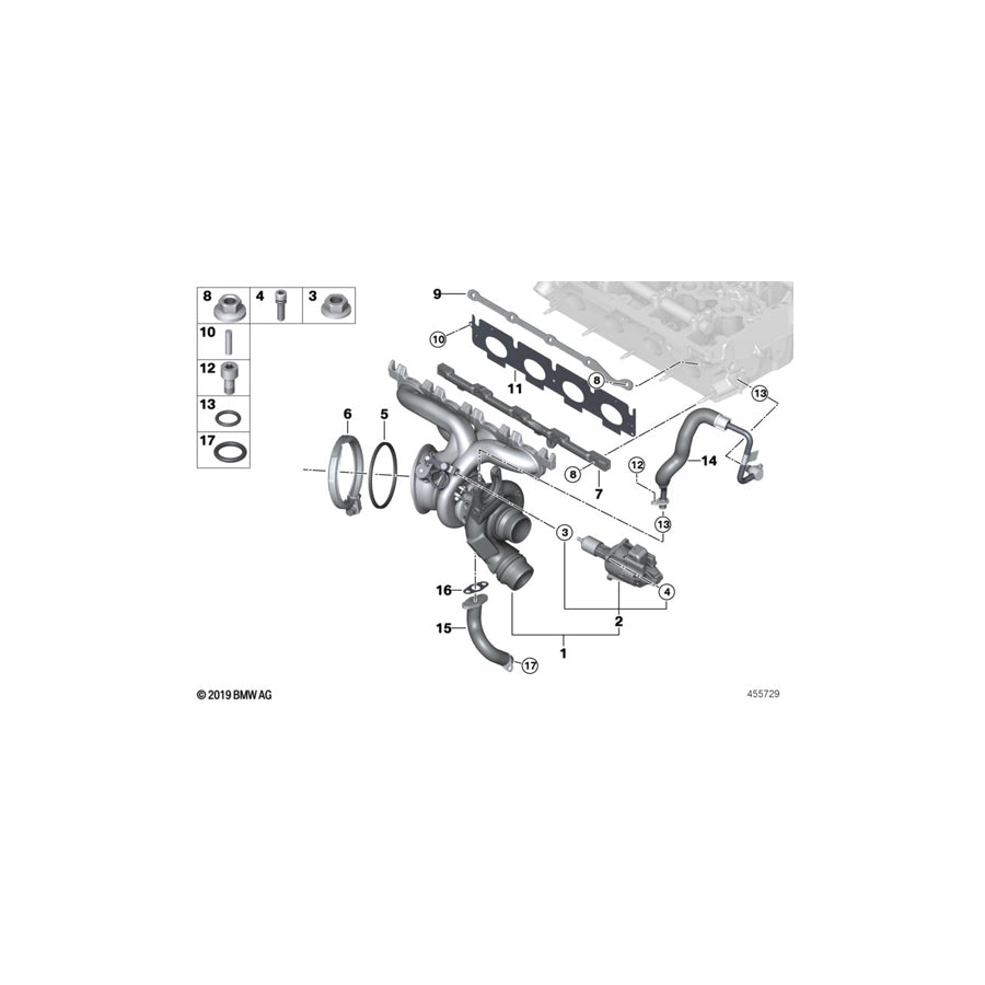 Genuine BMW 11429487723 G32 G11 F23 Gasket Asbestos Free (Inc. 420i, X2 25iX & X1 20i) | ML Performance UK Car Parts