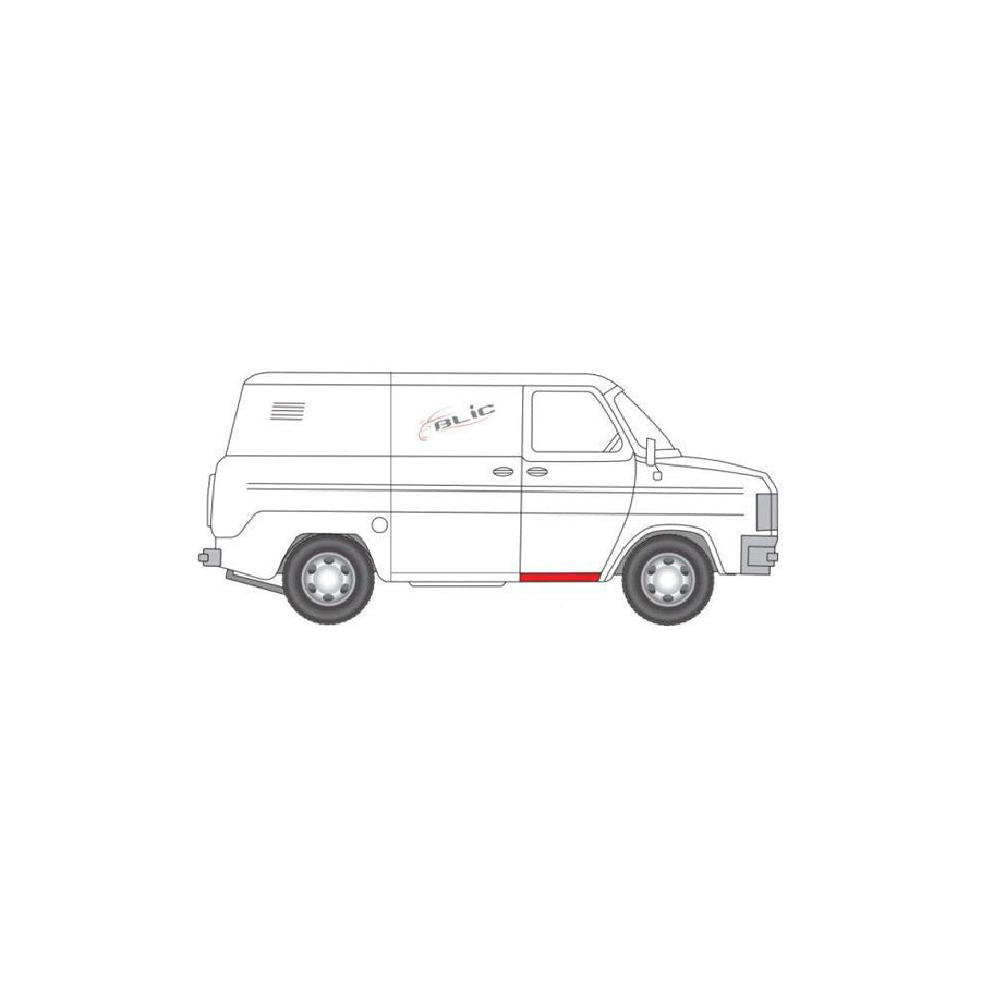 Blic 6505-06-2511042P Rocker Panel For Ford Transit