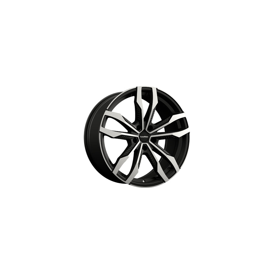 SuperMetal Fin 9x20 ET25 55271 Matt Black Polished Wheel | ML Performance UK Car Parts