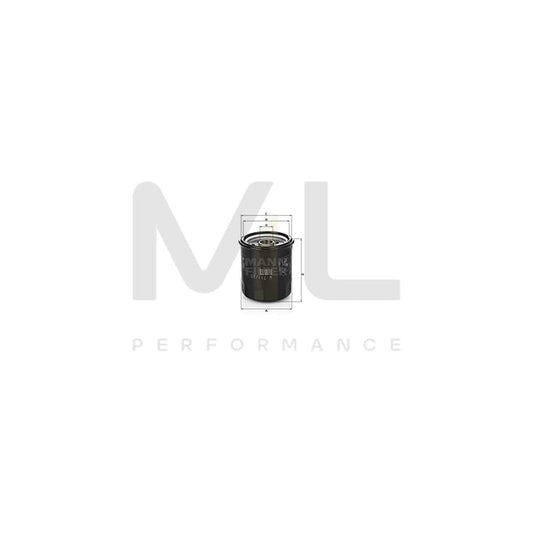 MANN-FILTER W 711/80 Oil Filter Spin-on Filter, with one anti-return valve | ML Performance Car Parts