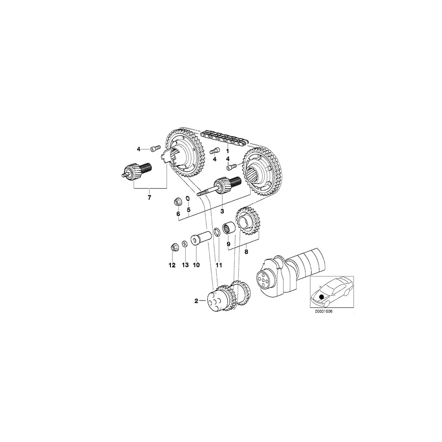 Genuine BMW 11361405174 E36 Vanos Gearbox, Outlet (Inc. M3 & Z3 M) | ML Performance UK Car Parts