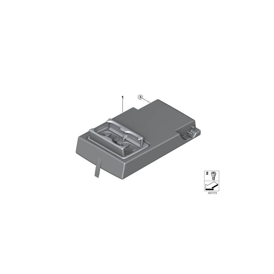 Genuine BMW 52208093334 F48 F39 Center Armrest In Alcantara ANTHRAZIT (Inc. X1 25dX, X2 16d & X1 20dX) | ML Performance UK Car Parts