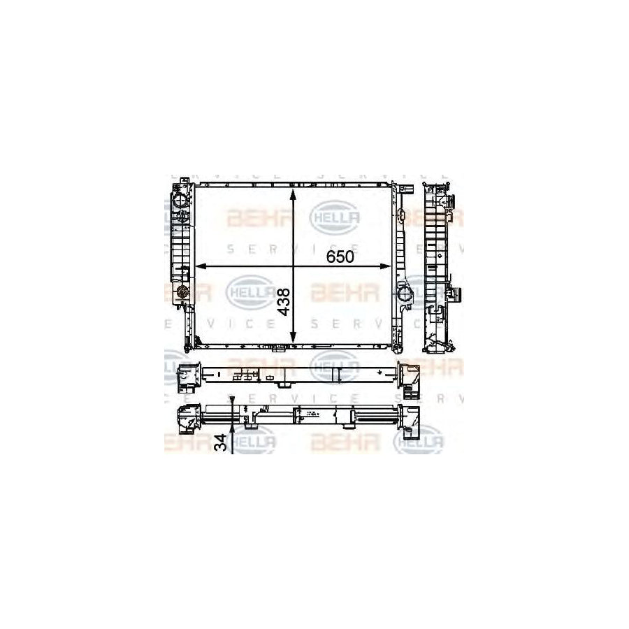 Hella 8MK 376 910-271 Engine Radiator