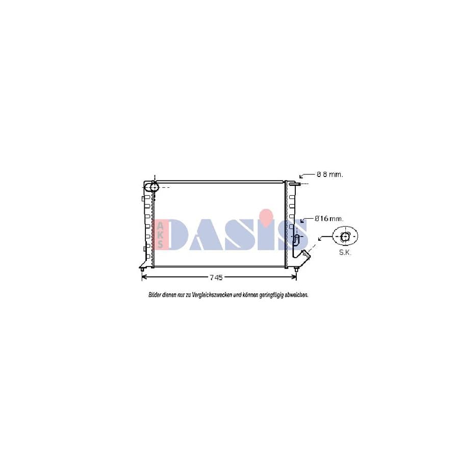 AKS Dasis 160035N Engine Radiator | ML Performance UK