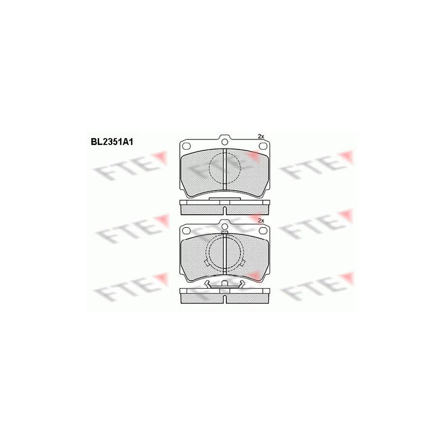 Fte BL2351A1 Brake Pad Set For Mazda 323 | ML Performance UK Car Parts