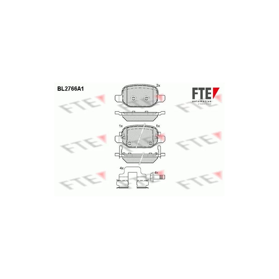 Fte 9010973 Brake Pad Set For Fiat 500L (351, 352) | ML Performance UK Car Parts