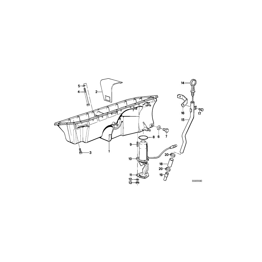 Genuine BMW 11431726422 E30 Guide Tube L=354mm (Inc. 325ix & Z1) | ML Performance UK Car Parts