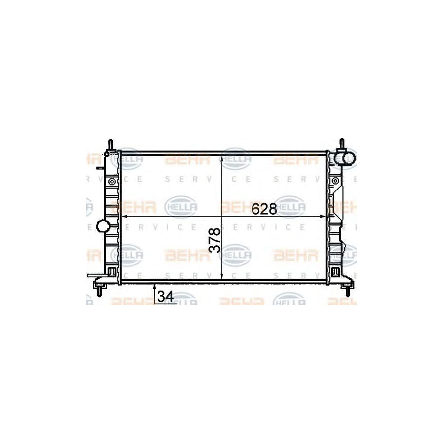 Hella 8MK 376 718-731 Engine Radiator