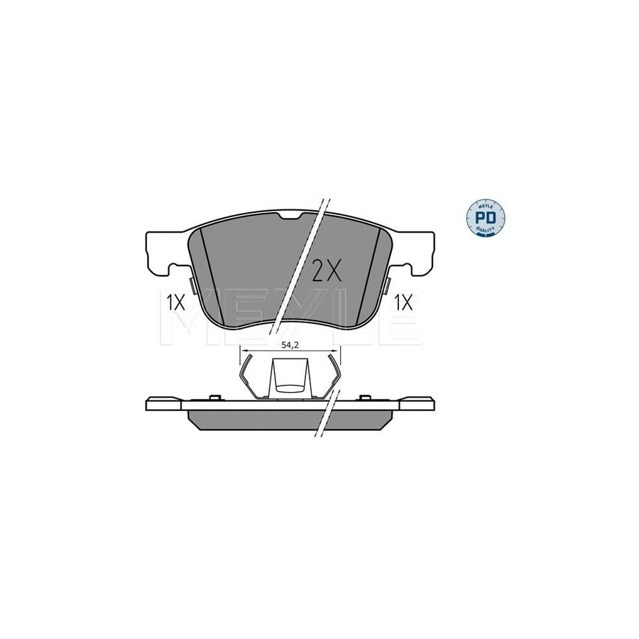 Meyle 025 205 5617/Pd Brake Pad Set For Ford Focus