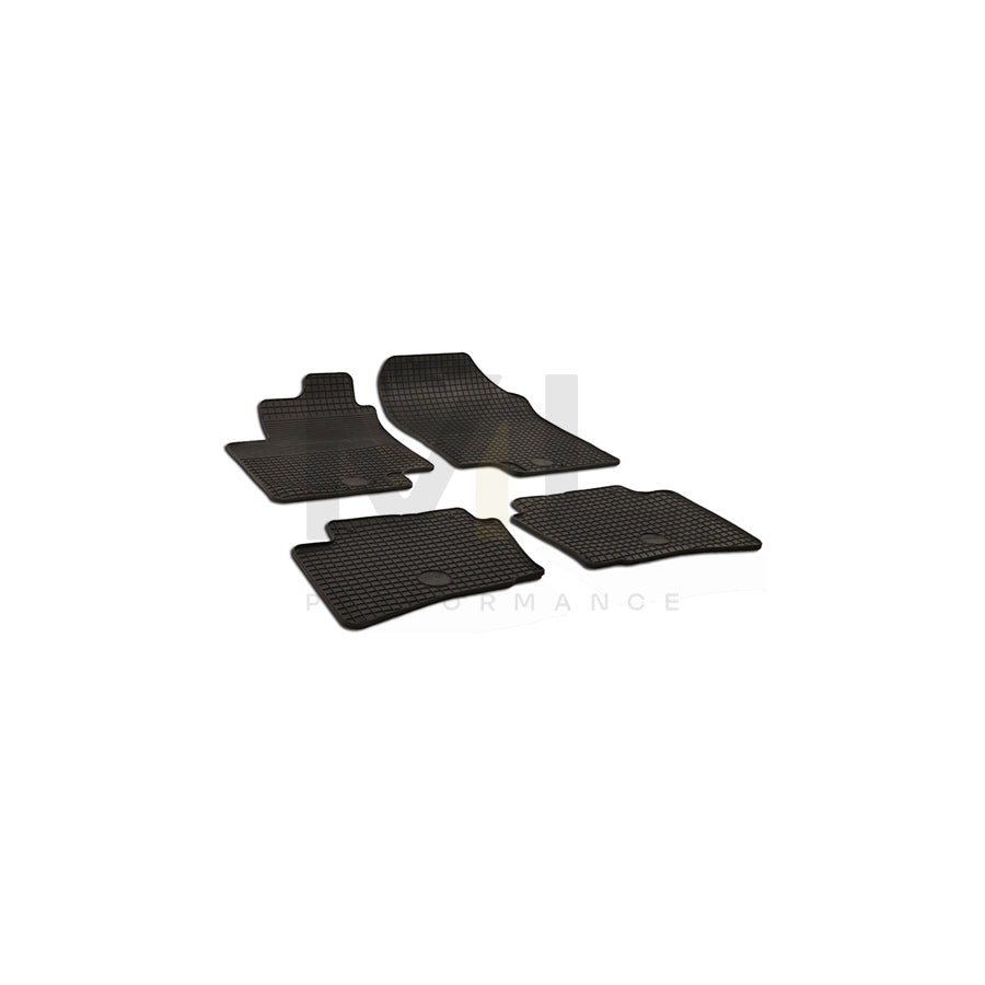 WALSER 50358 Floor mat set for HYUNDAI i20 I Hatchback (PB) Elastomer, Front and Rear, Quantity: 4, Black | ML Performance Car Parts