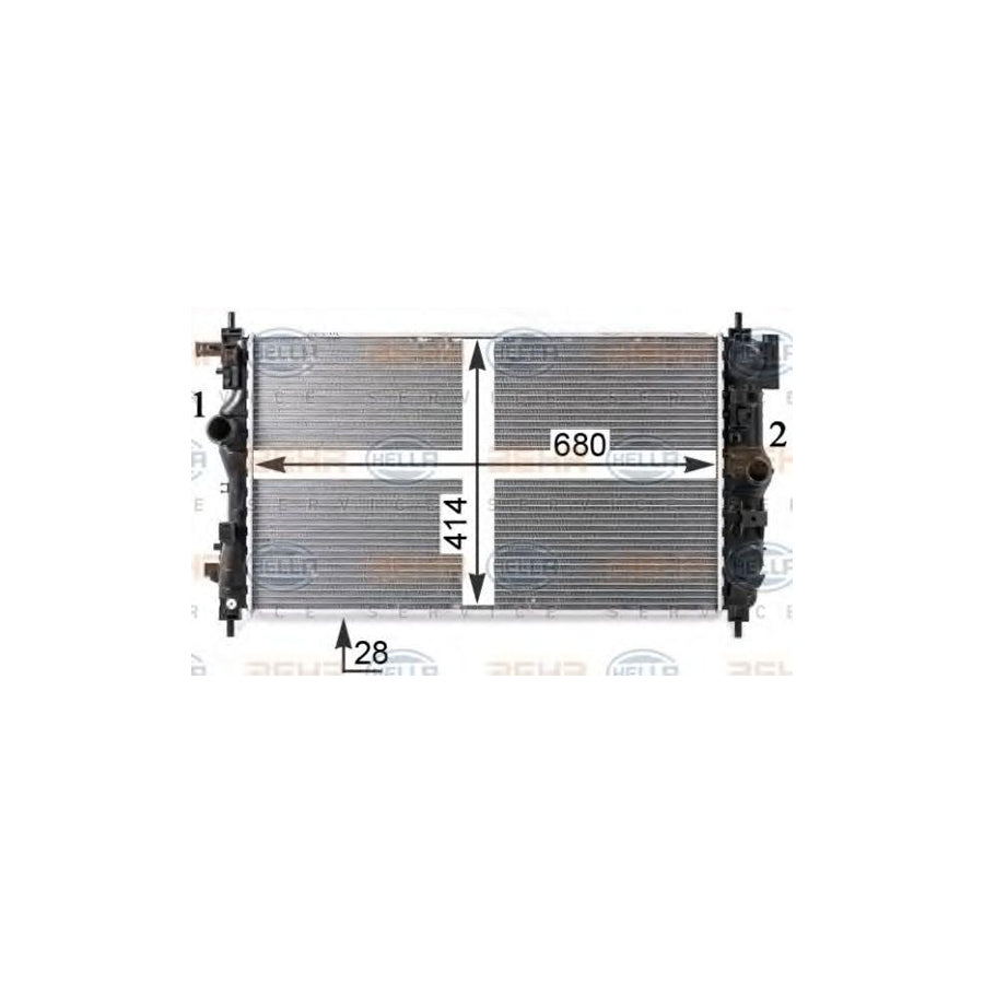 Hella 8MK 376 910-231 Engine Radiator