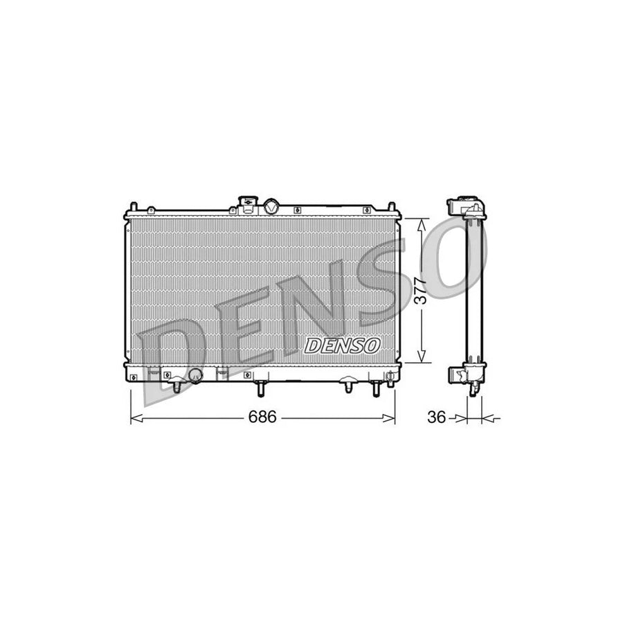 Denso DRM45026 Drm45026 Engine Radiator For Mitsubishi Lancer | ML Performance UK