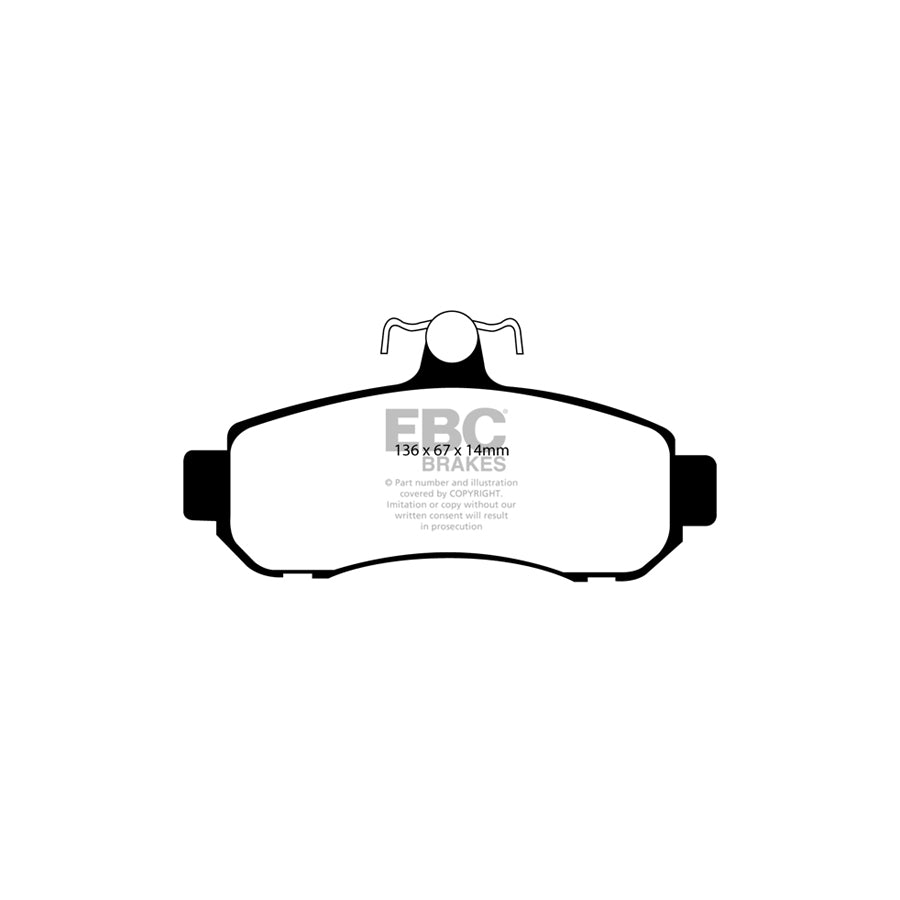 EBC DP21509 Mitsubishi Greenstuff Front Brake Pads - Akebono Caliper (Inc. Magna & Verada) 2 | ML Performance UK Car Parts