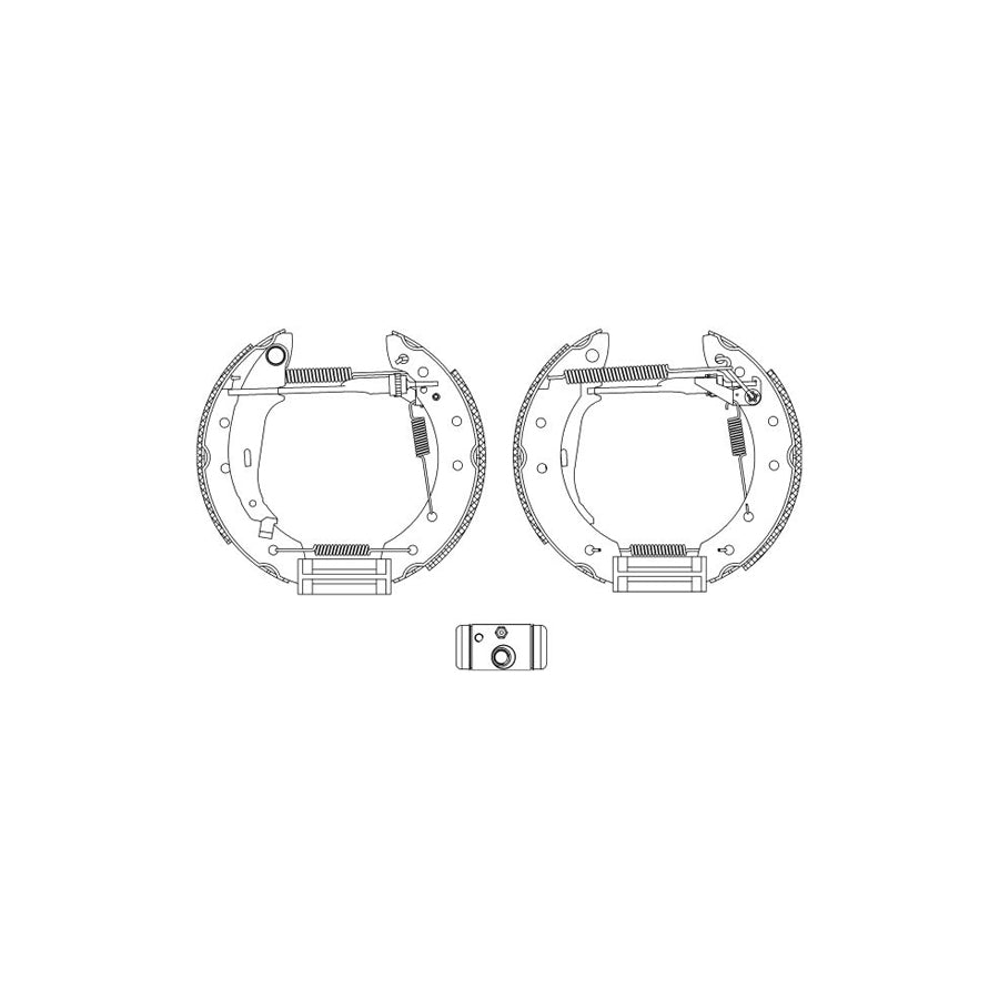 Hella Shoe Kit Pro 8DB 355 005-041 Brake Set, Drum Brakes