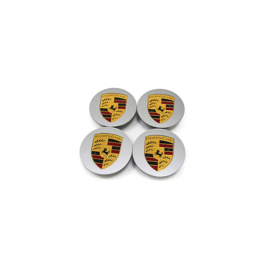 Genuine Porsche Wheel Caps With Coloured Crest For Porsche (Set Of 4) | ML Performance UK Car Parts