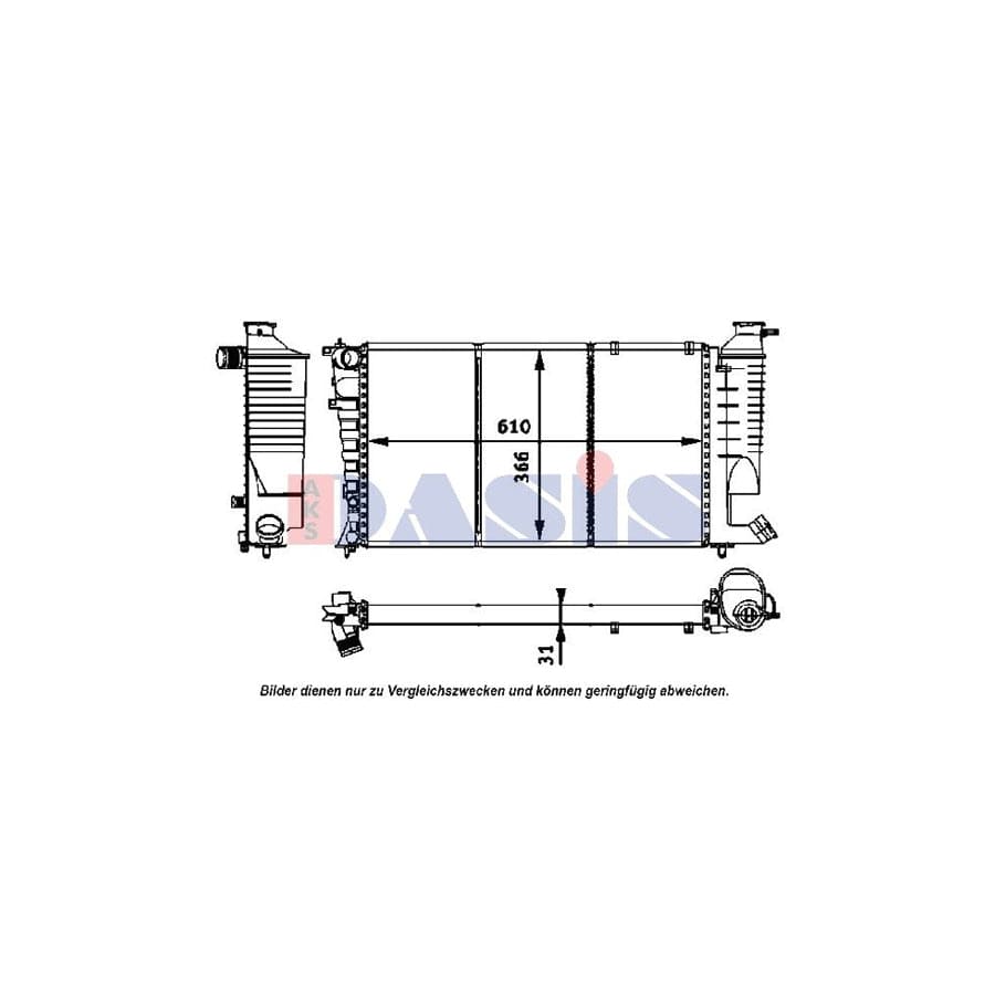 AKS Dasis 160039N Engine Radiator | ML Performance UK