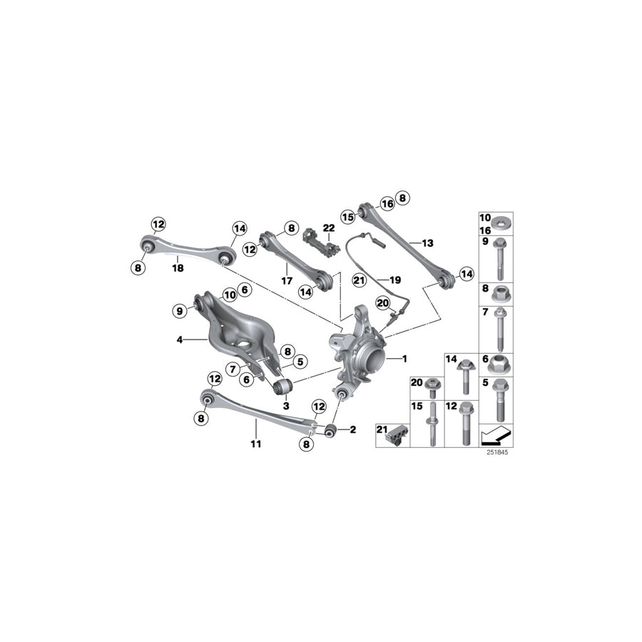 Genuine BMW 34526791949 F20 F23 Rear Abs/Bva Tube Bracket (Inc. 318dX, 318i & 328d) | ML Performance UK