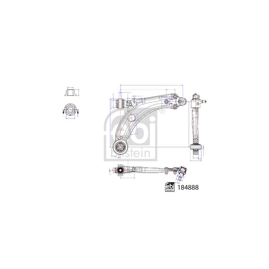 Febi Bilstein 184888 Suspension Arm