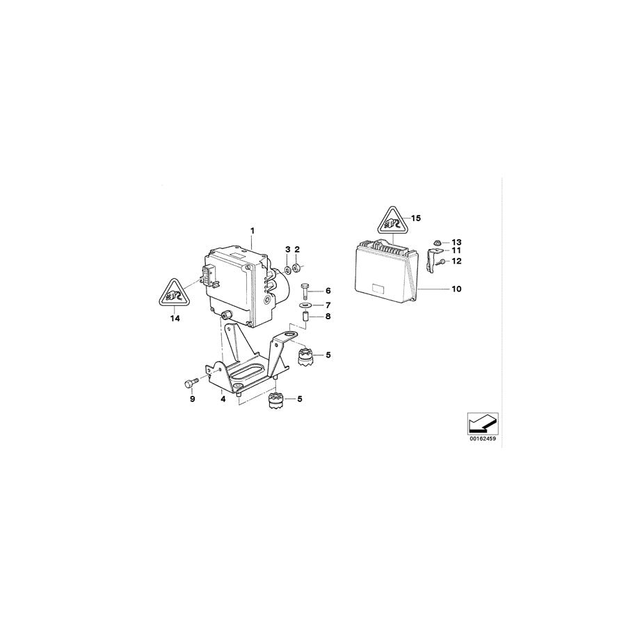 Genuine BMW 34521090918 E34 Basic Control Unit Abs/Asc+T (Inc. 530i, 540i & 525i) | ML Performance UK