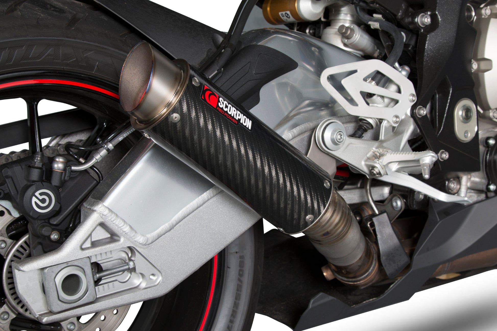 Scorpion BM1001CEM BMW S1000 RR Rp1-Gp Slip-On - Carbon Fibre Sleeve | ML Performance UK UK