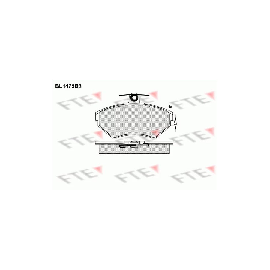 Fte BL1475B3 Brake Pad Set | ML Performance UK Car Parts