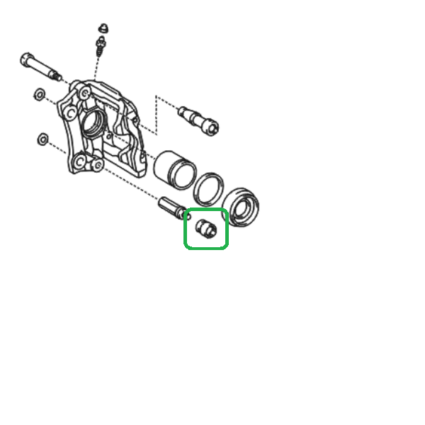 Genuine Lexus 47775-32050 IS Phase 2 Rear Calliper Lower Slide Pin Boot
