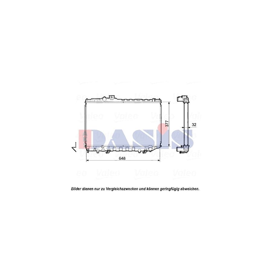 AKS Dasis 370380N Engine Radiator For Rover 200 Saloon (Xh) | ML Performance UK