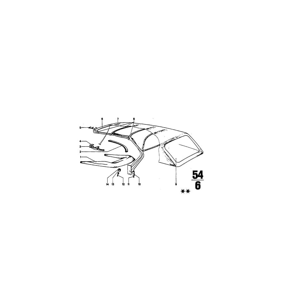 Genuine BMW 54311803496  Push-Button UNTERTEIL (Inc. 1600 & 2002) | ML Performance UK Car Parts