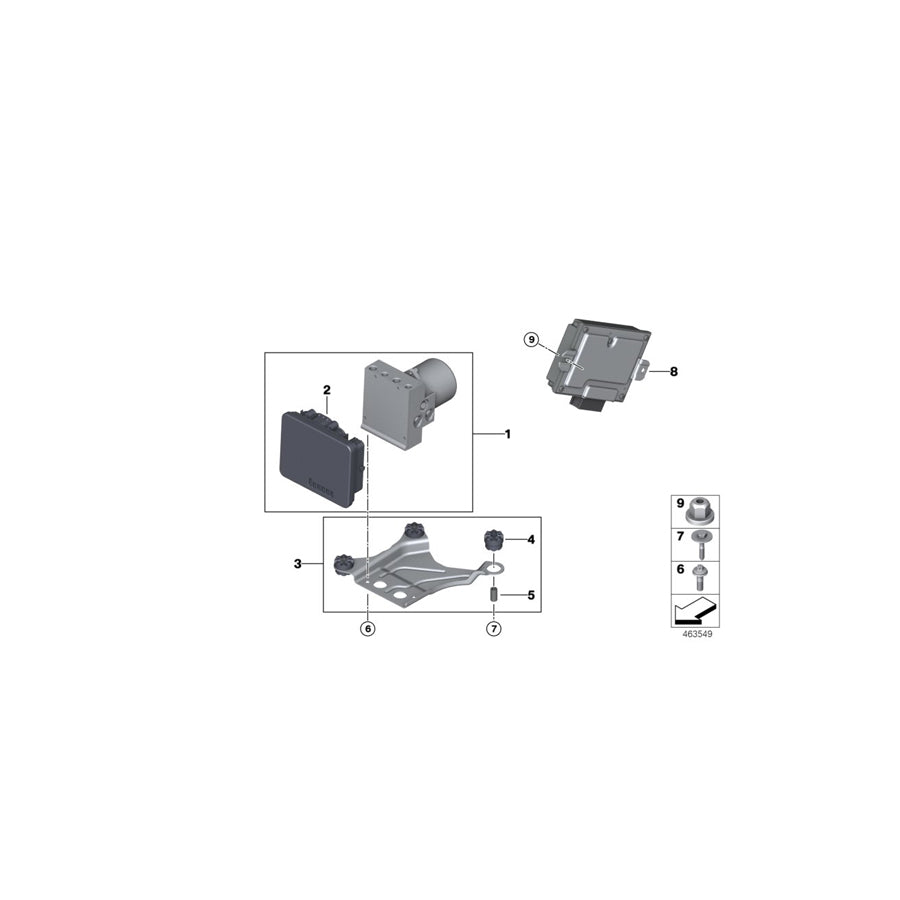 Genuine BMW 34516896312 RR11 G02 Rp Hydraulic Unit For Dsc (Inc. 640iX, X4 M40iX & Cullinan) | ML Performance UK