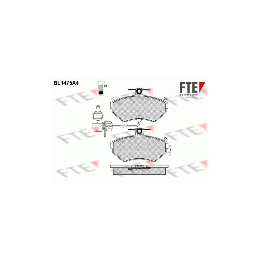 Fte BL1475A4 Brake Pad Set | ML Performance UK Car Parts