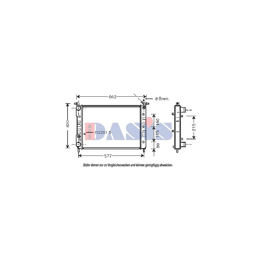 AKS Dasis 081570N Engine Radiator | ML Performance UK