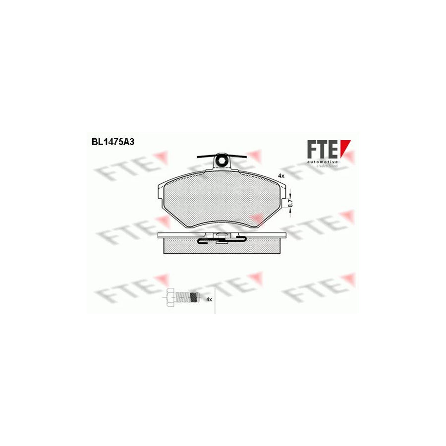 Fte BL1475A3 Brake Pad Set | ML Performance UK Car Parts