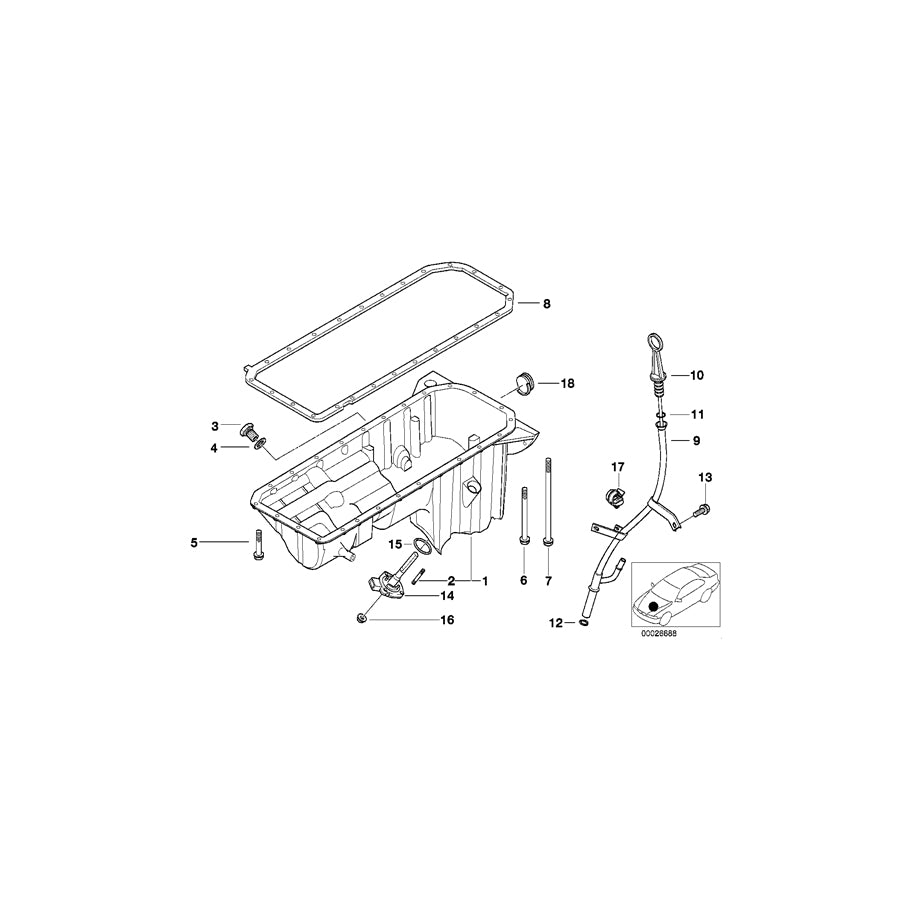 Genuine BMW 11431433495 E38 Guide Tube (Inc. 728i & 728iL) | ML Performance UK Car Parts