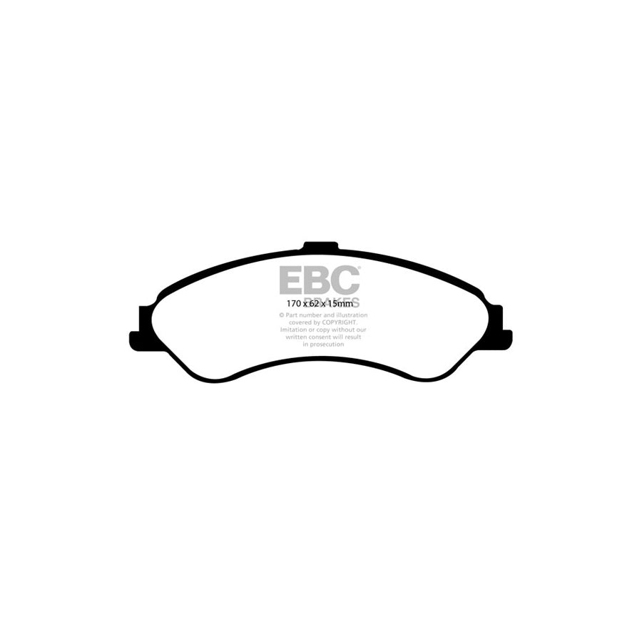 EBC DP21507 Ford Greenstuff Front Brake Pads (Inc. Fairlane, Falcon, Fairmont) 2 | ML Performance UK Car Parts