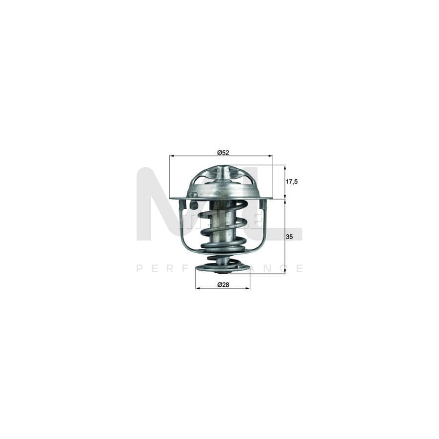 MAHLE ORIGINAL TX 119 82D Engine thermostat Opening Temperature: 82��C, with seal | ML Performance Car Parts