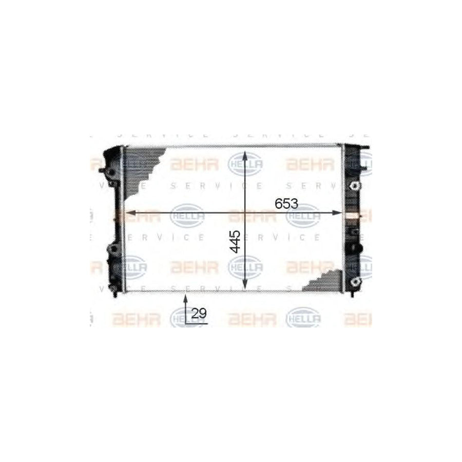 Hella 8MK 376 718-671 Engine Radiator