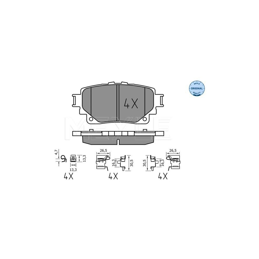 Meyle 025 205 8215 Brake Pad Set