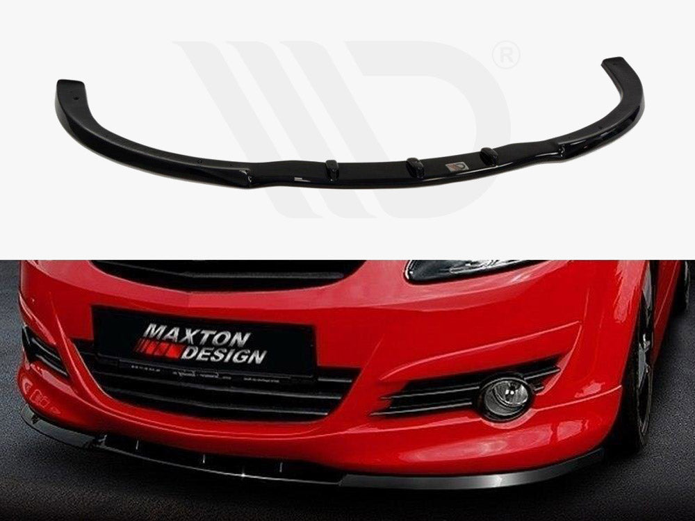 Maxton Design OP-CO-D-OPCLINE-FD1T Front Splitter Opel Corsa d | ML Performance UK Car Parts